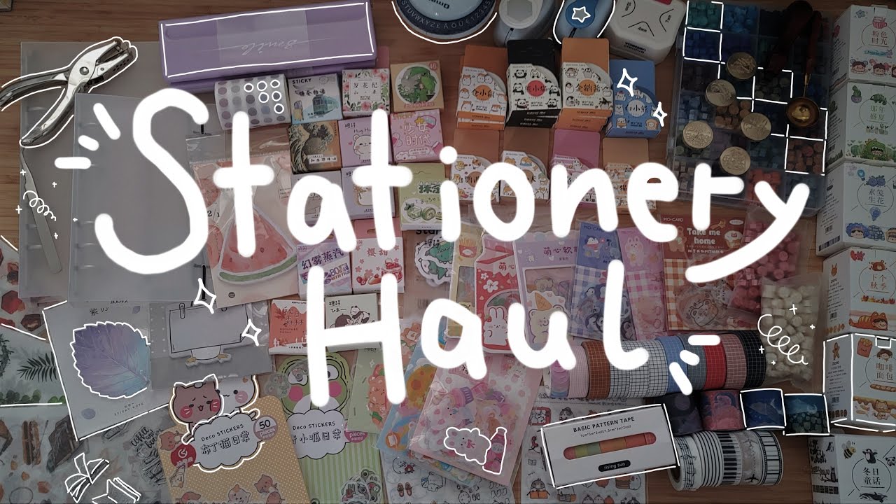 🌷 huge stationery haul 📦 ; aliexpress & amazon