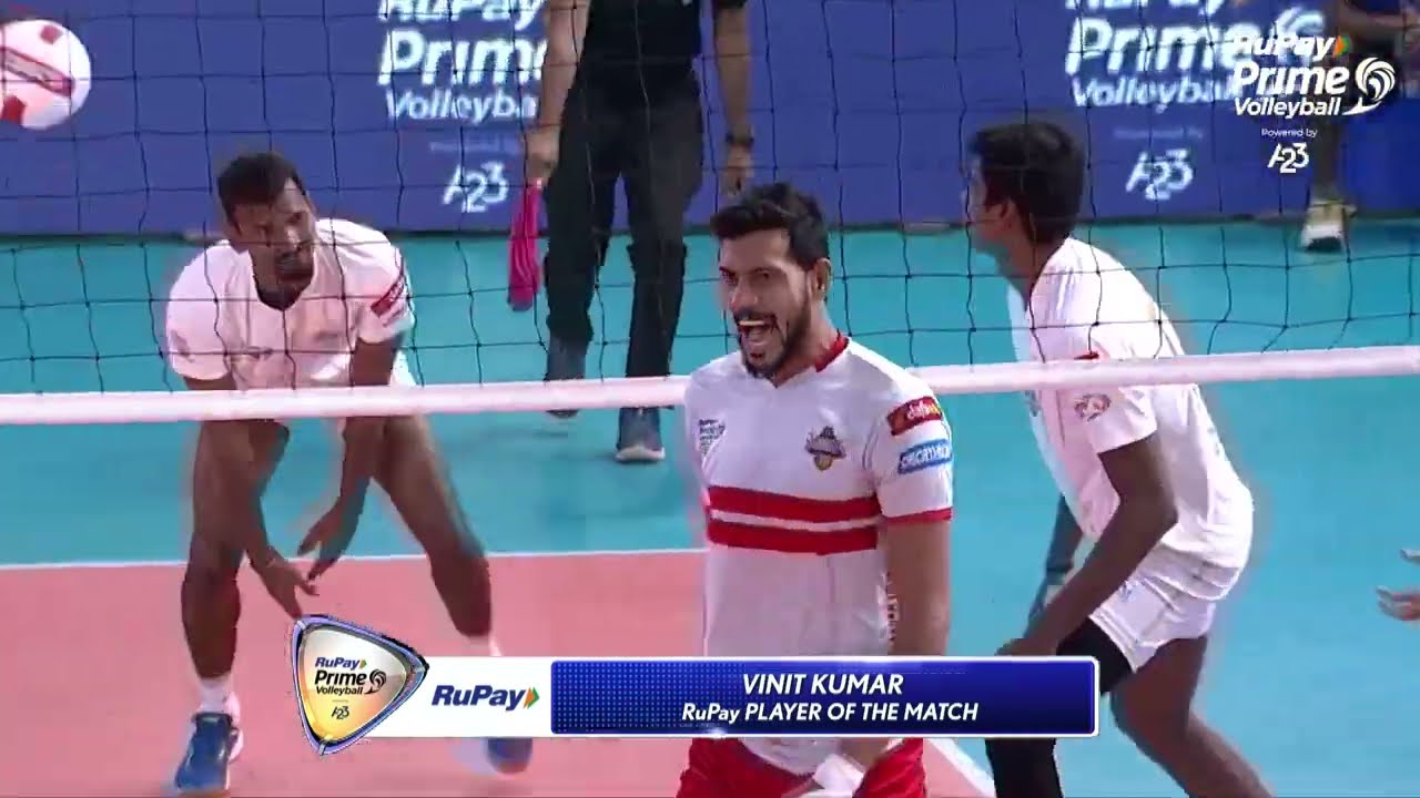 Vinit Kumar | RuPay Player of the Match | Ahmedabad Defenders vs Kolkata Thunderbolts | Prime Volley
