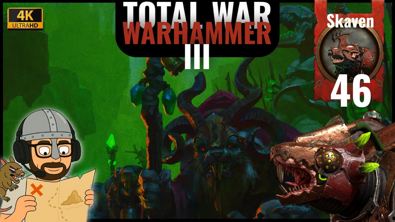 Let's Play Total War Warhammer III (Skaven) Campaign Queek-Headtaker Clan Mors Hard Mode E 46 Planz