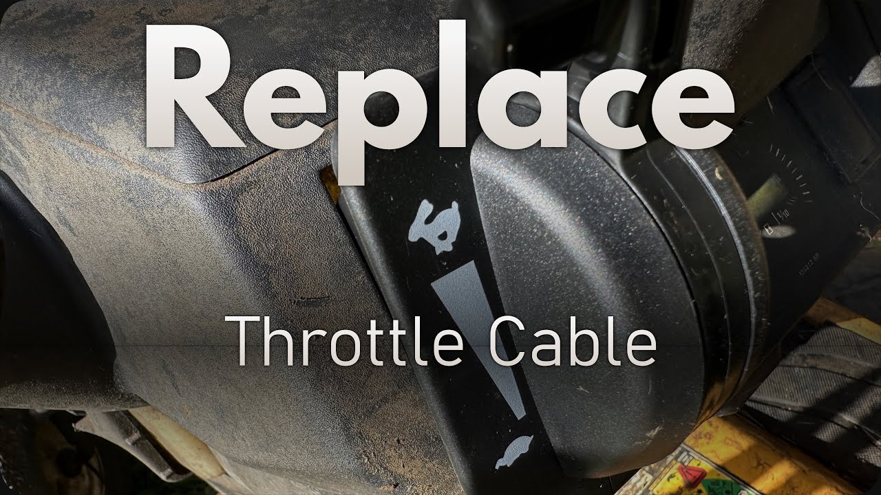 Replace a Throttle Cable on a lawn tractor demonstrated on Cub Cadet XT1