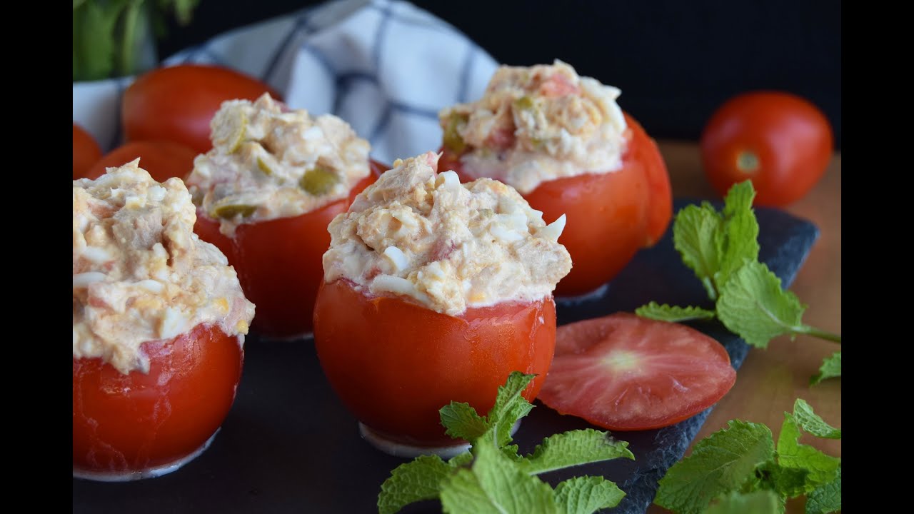 🍅TOMATES RELLENOS DE AT&Uacute;N ❤