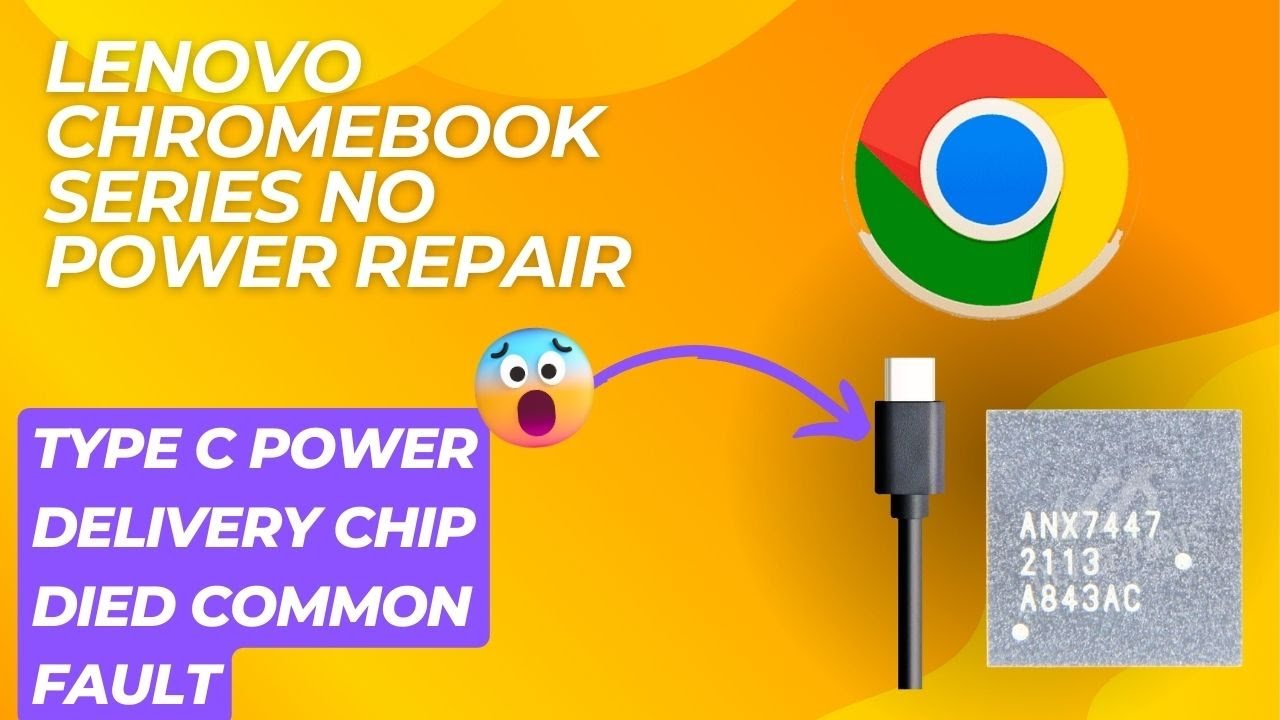 Lenovo chromebook type C series no  power repair, and type C PD explained