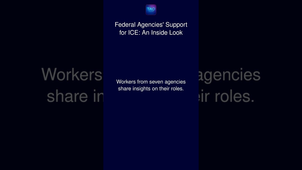 Federal Agencies' Support for ICE: An Inside Look