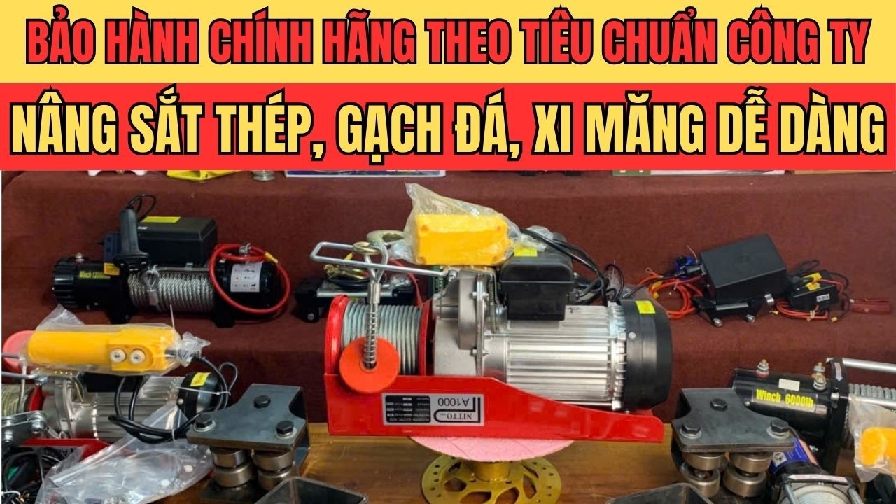 Tời Điện Tốc Nhanh Nâng Hạ 300KG Giá Rẻ Hàng Công Ty
