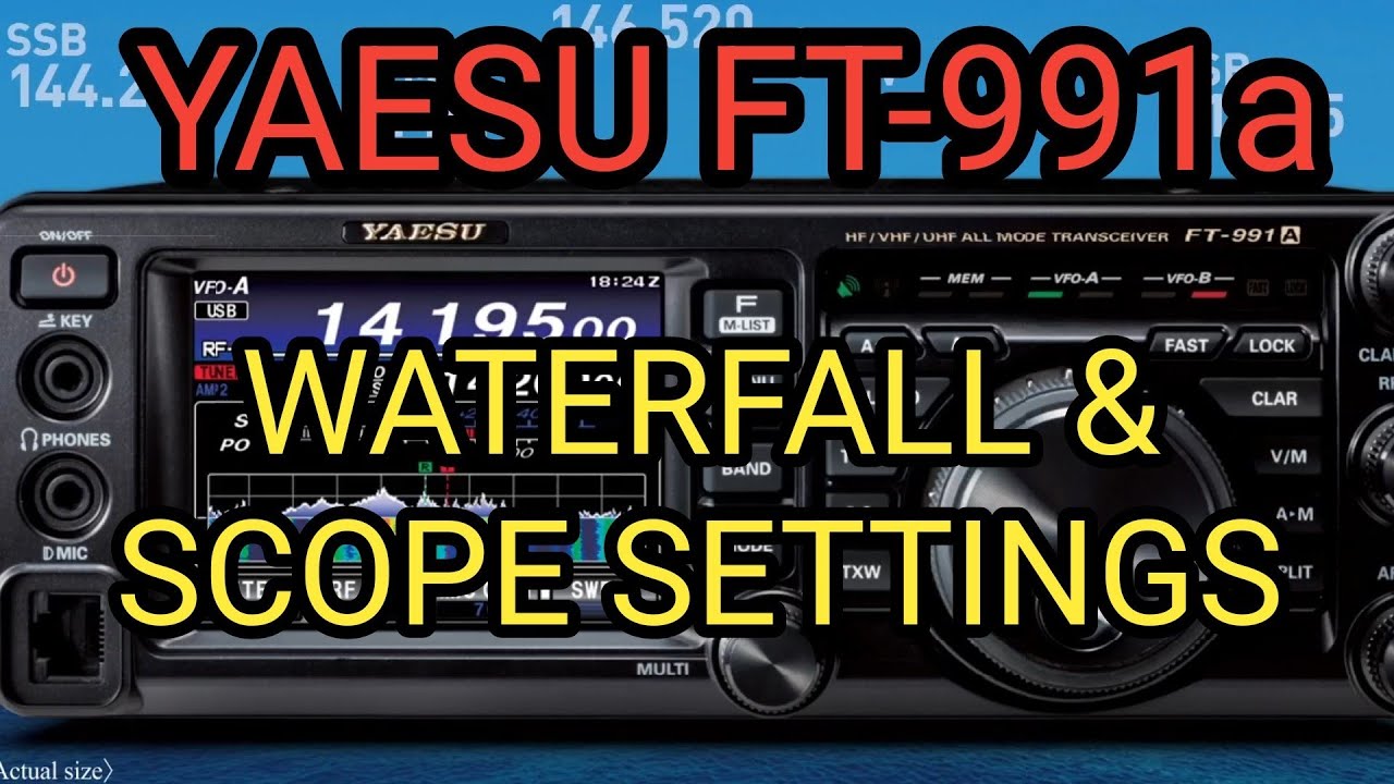 Настройки водопадного прицела YAESU FT-991a