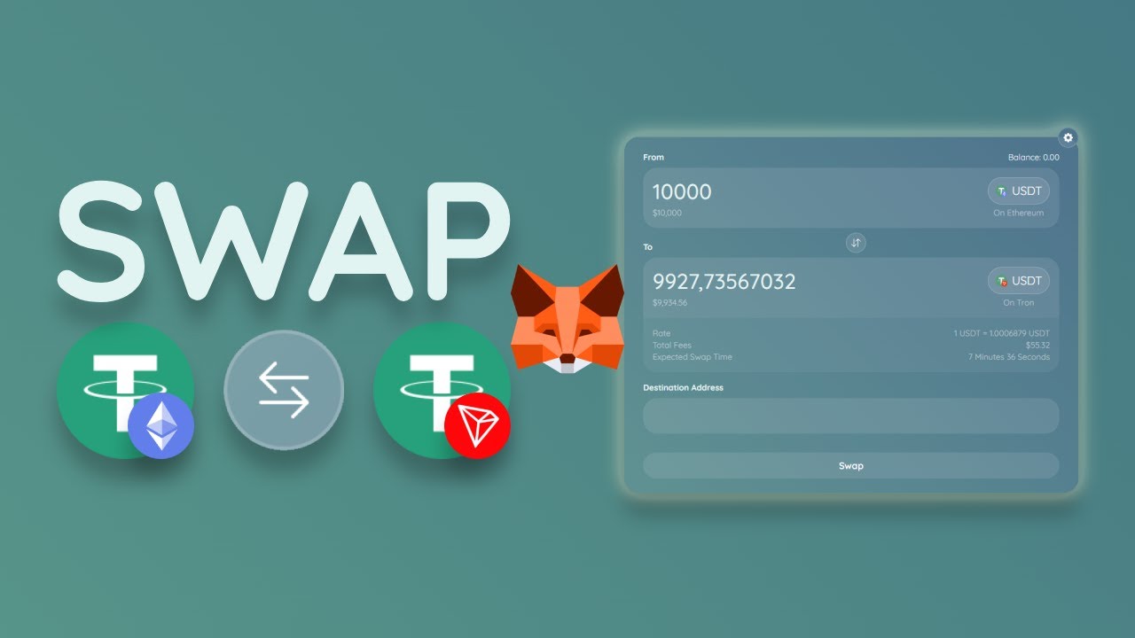 Swap USDT on Ethereum to USDT on Tron using MetaMask