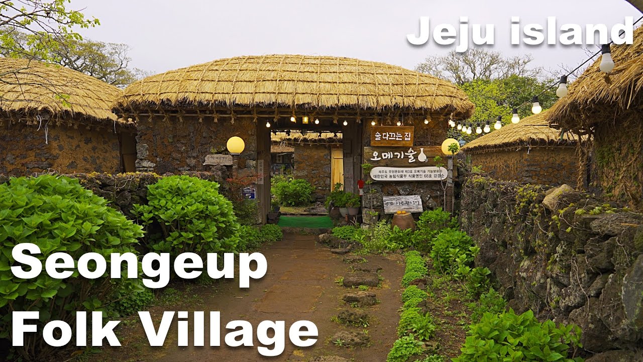 Seongeup Folk Village in Jeju Island | South Korea Travel・4K HDR