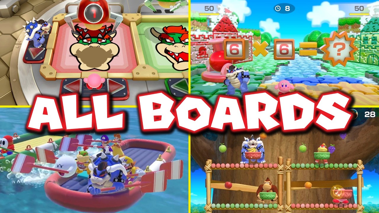 4 Hours of Mario Party!! Super Mario Party - Partner Party Mode: *ALL BOARDS!* (Bro and Sis)