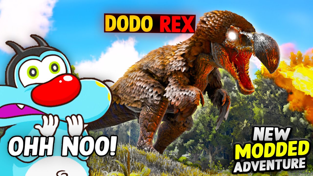 Oggy FOUND GIANT DODO REX | ARK in HARDCORE MODE! | NEW ARK Modded Episode #2 .ft Oggy