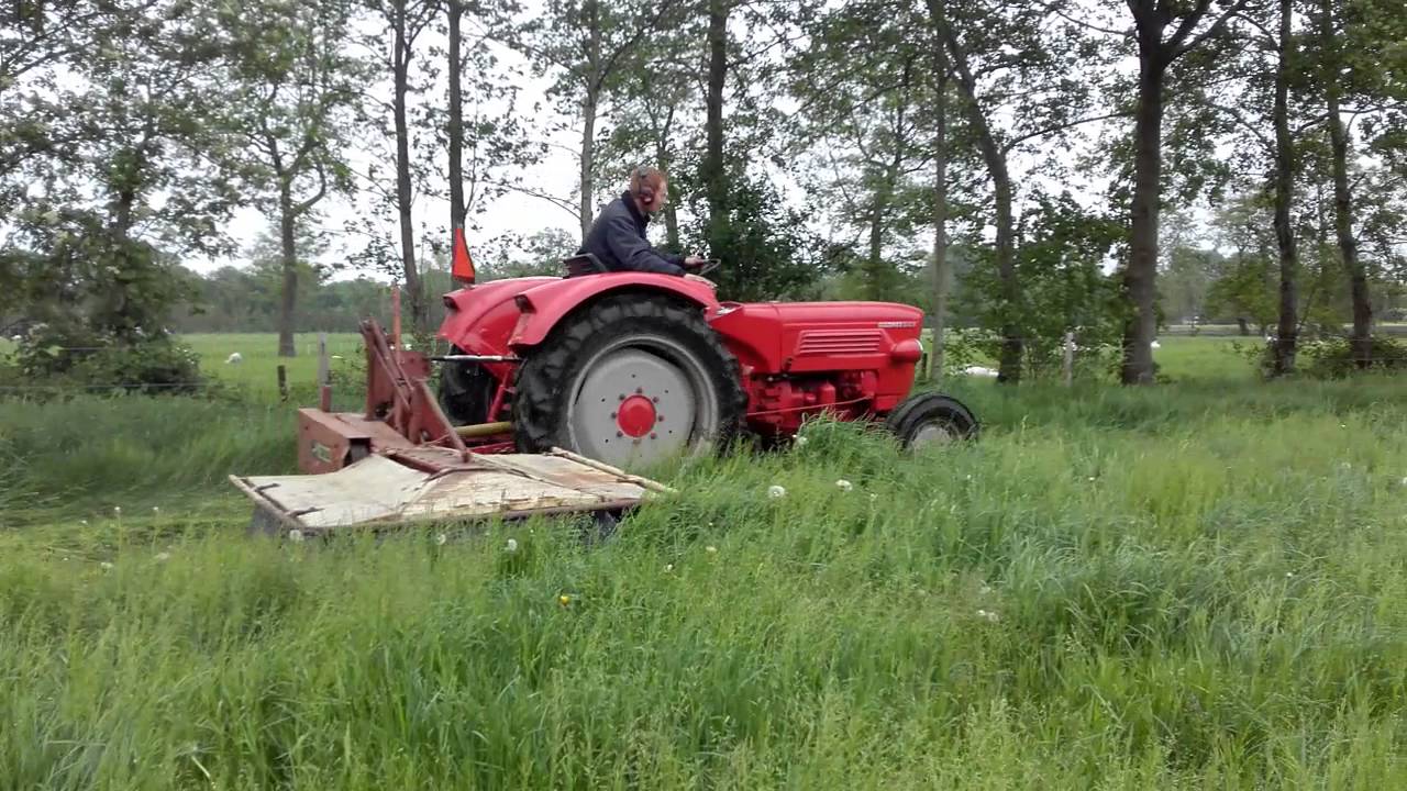 landini 5500 guldner g40s aan het maaien