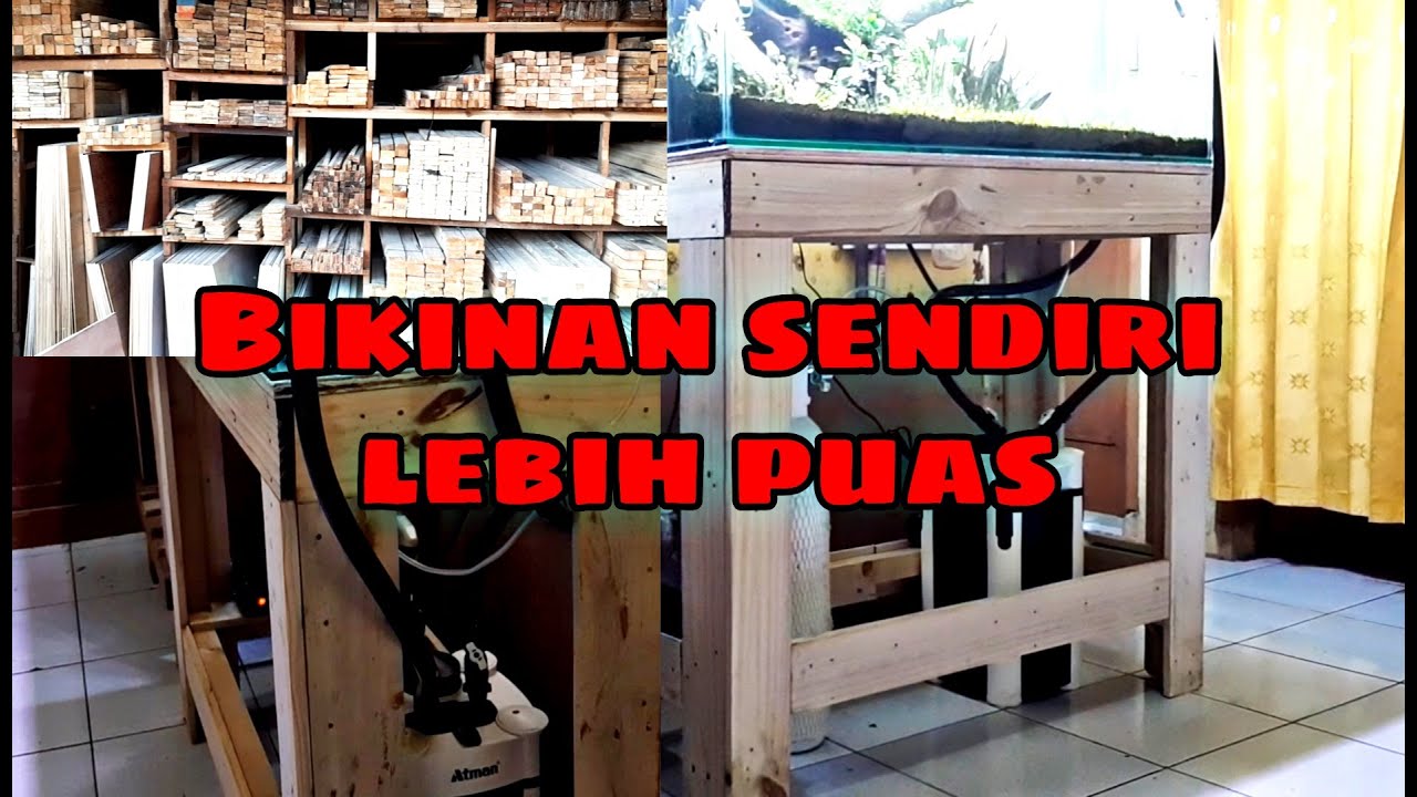 Membuat Meja untuk aquarium 1meter . BERAT BROOO !!!