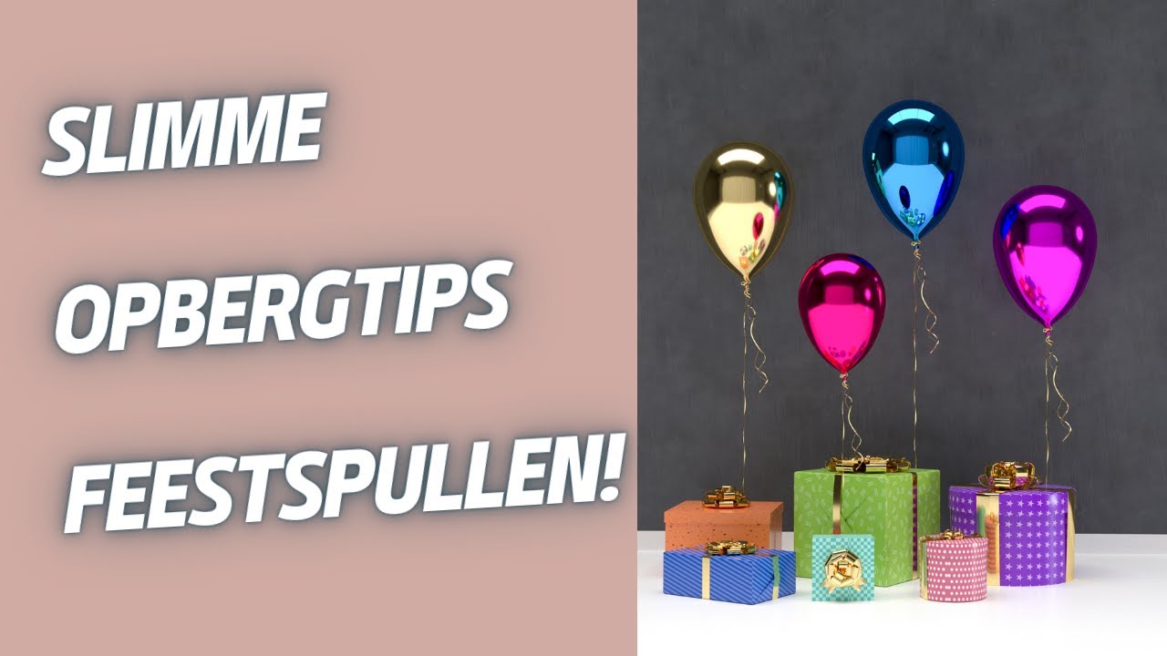 Slimme opbergtips voor je feestspullen’