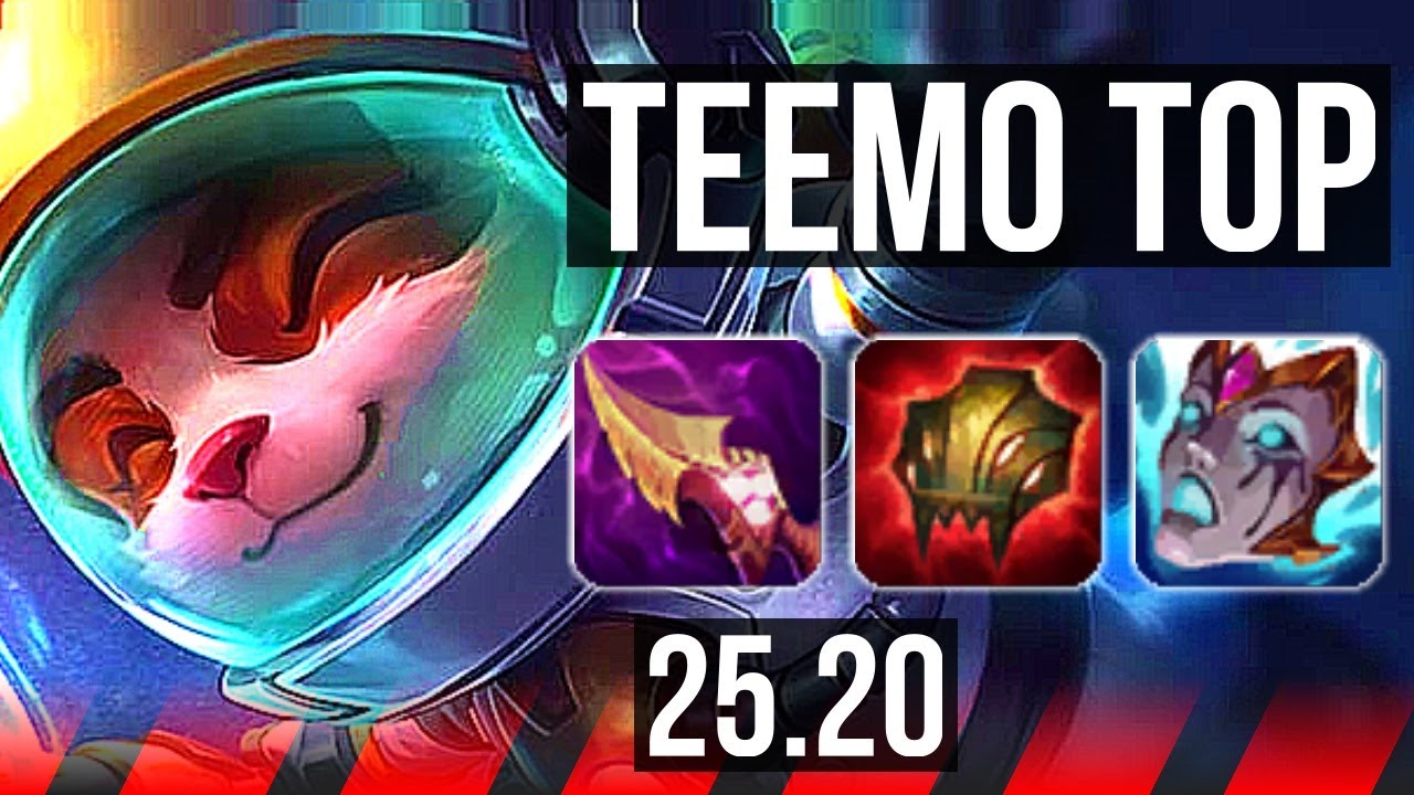 TEEMO vs RENEKTON (TOP) | Rank 6 Teemo, 59k DMG, 1100+ games | NA Grandmaster | 25.20