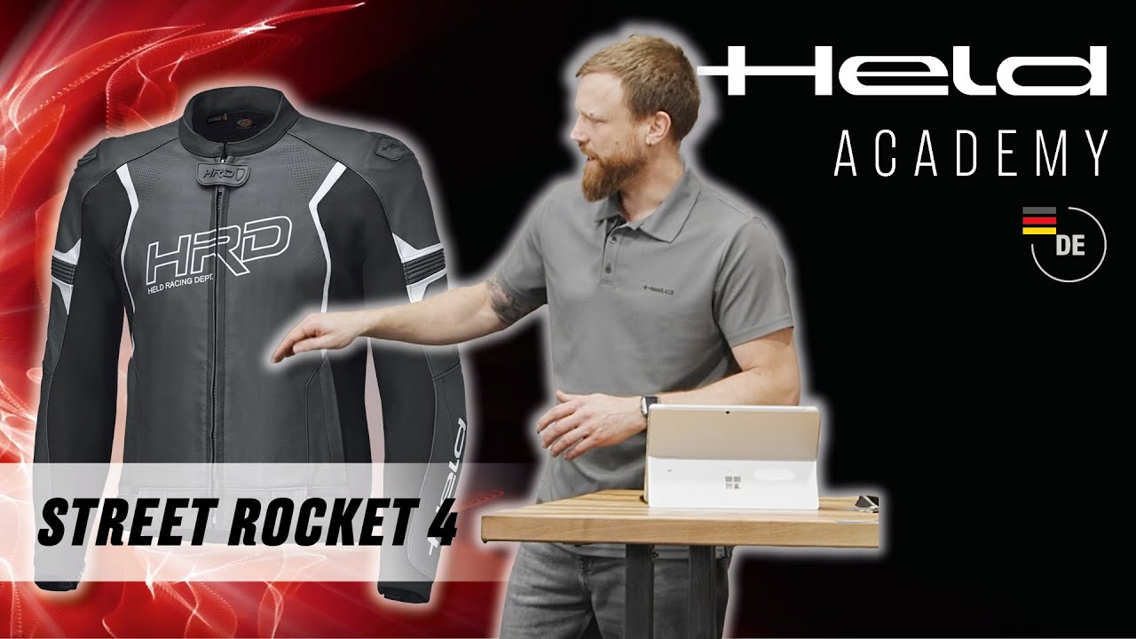 2025 Held Academy Street Rocket 4 Top & Base Sport-Lederkombi [DE]