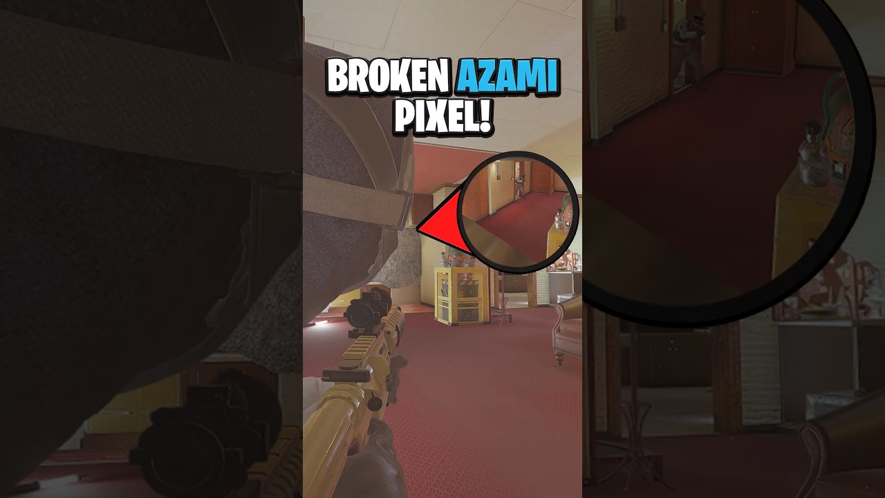 BROKEN Azami Pixel In Siege! #gaming #shorts #r6