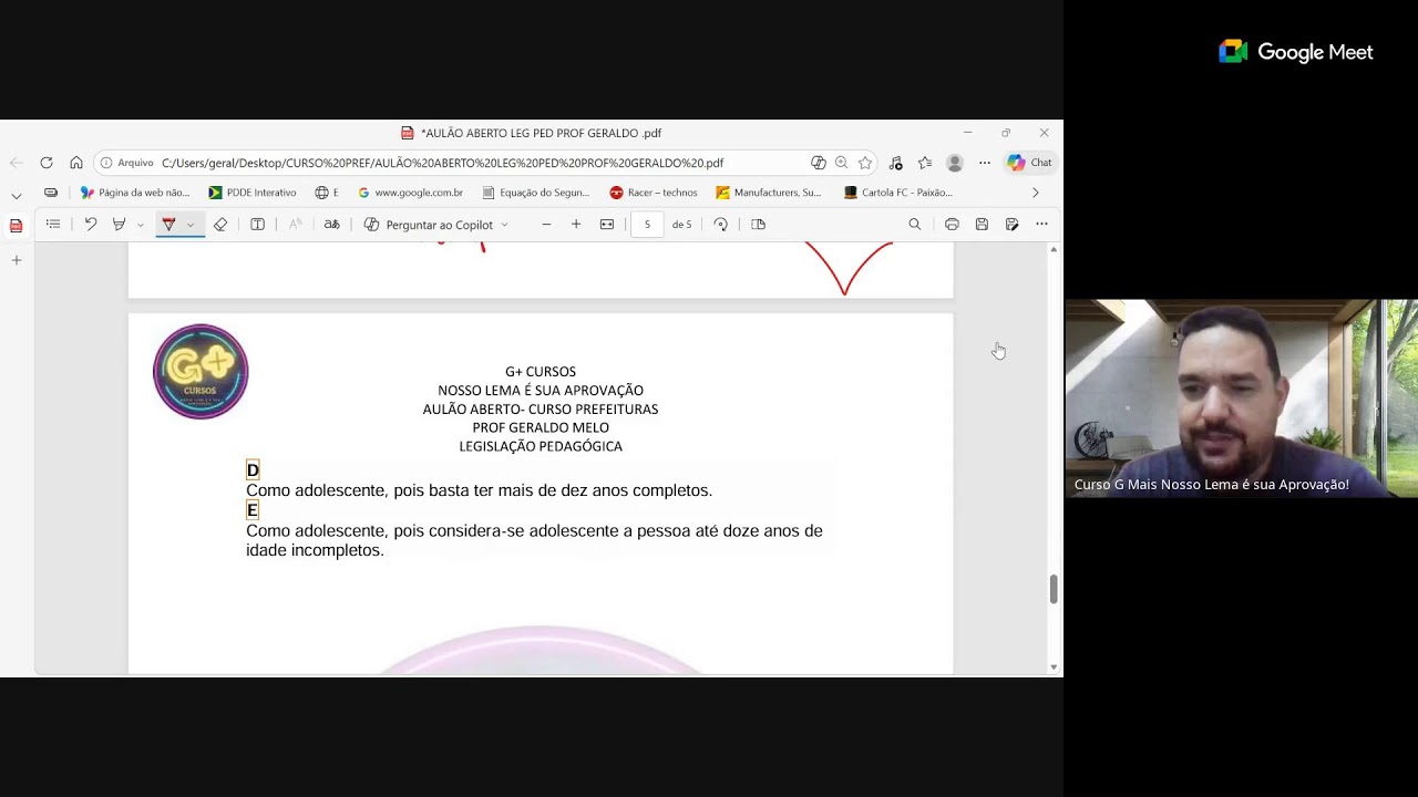 AULÃO ABERTO - LEGISLAÇÃO - PROF GERALDO - CONCURSO PAULISTA