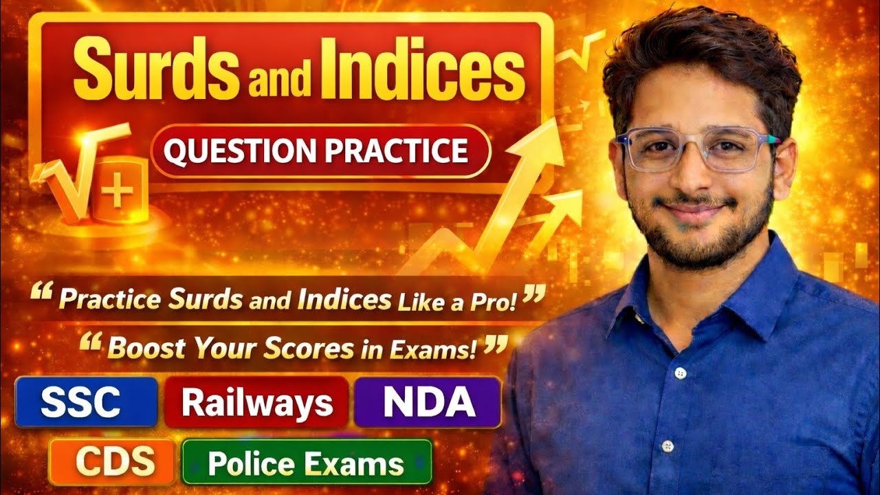 Surds and Indices Previous Year Questions | SSC Railway