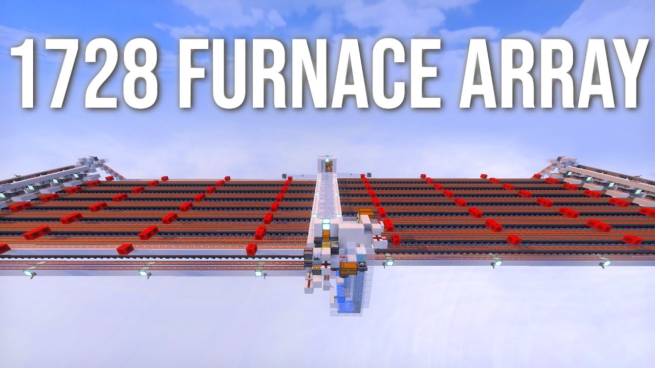 【マイクラ統合版】1728連かまど / 1728 Furnace Array