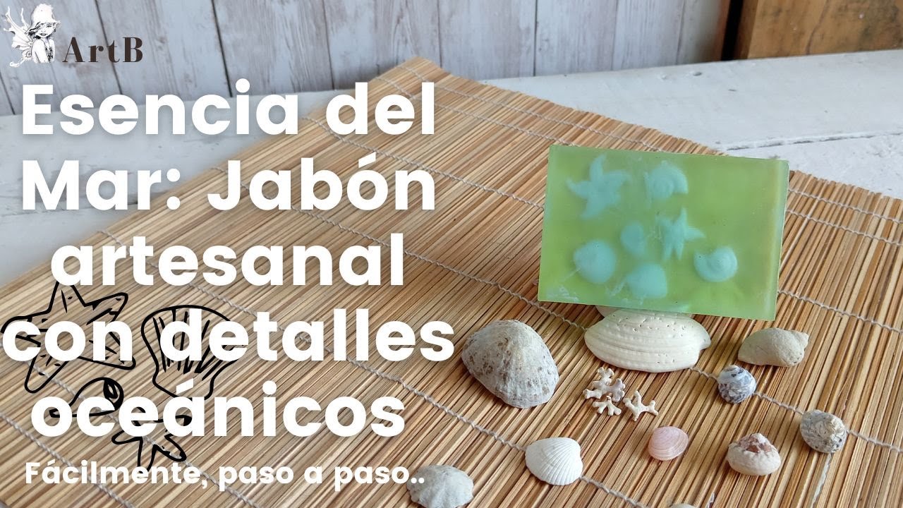 Esencia del Mar: Jabón artesanal con detalles oceánicos, paso a paso..