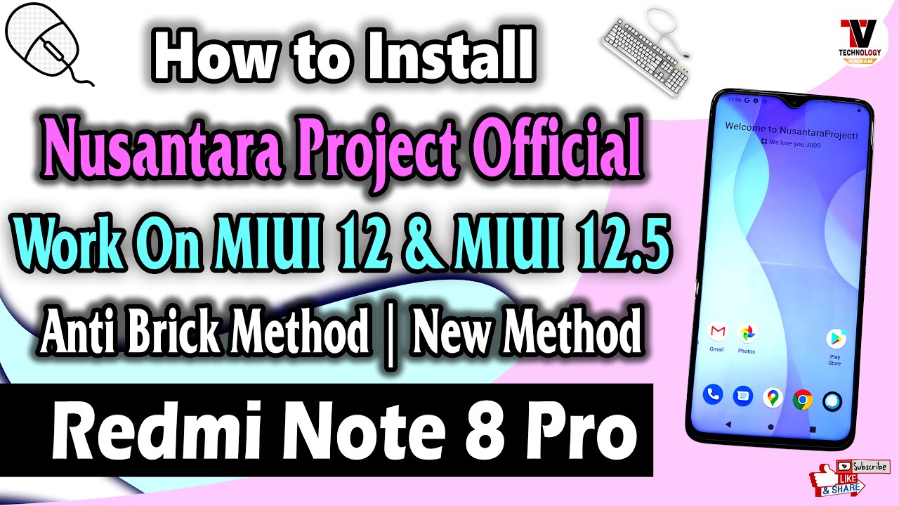 Install Nusantara Project 3.1 ROM on Redmi Note 8 Pro | Work on MIUI 12 & MIUI 12.5 | Anti Brick |