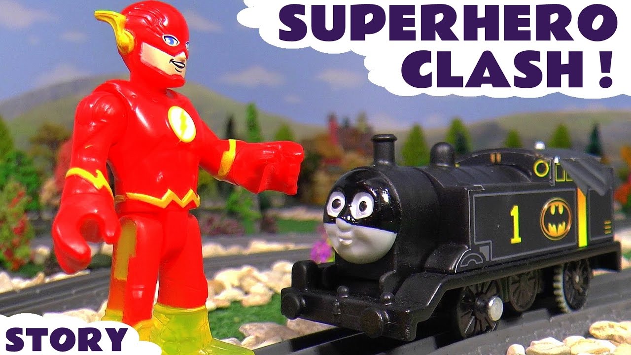 Superhero Clash Story With Batman and The Flash Toys