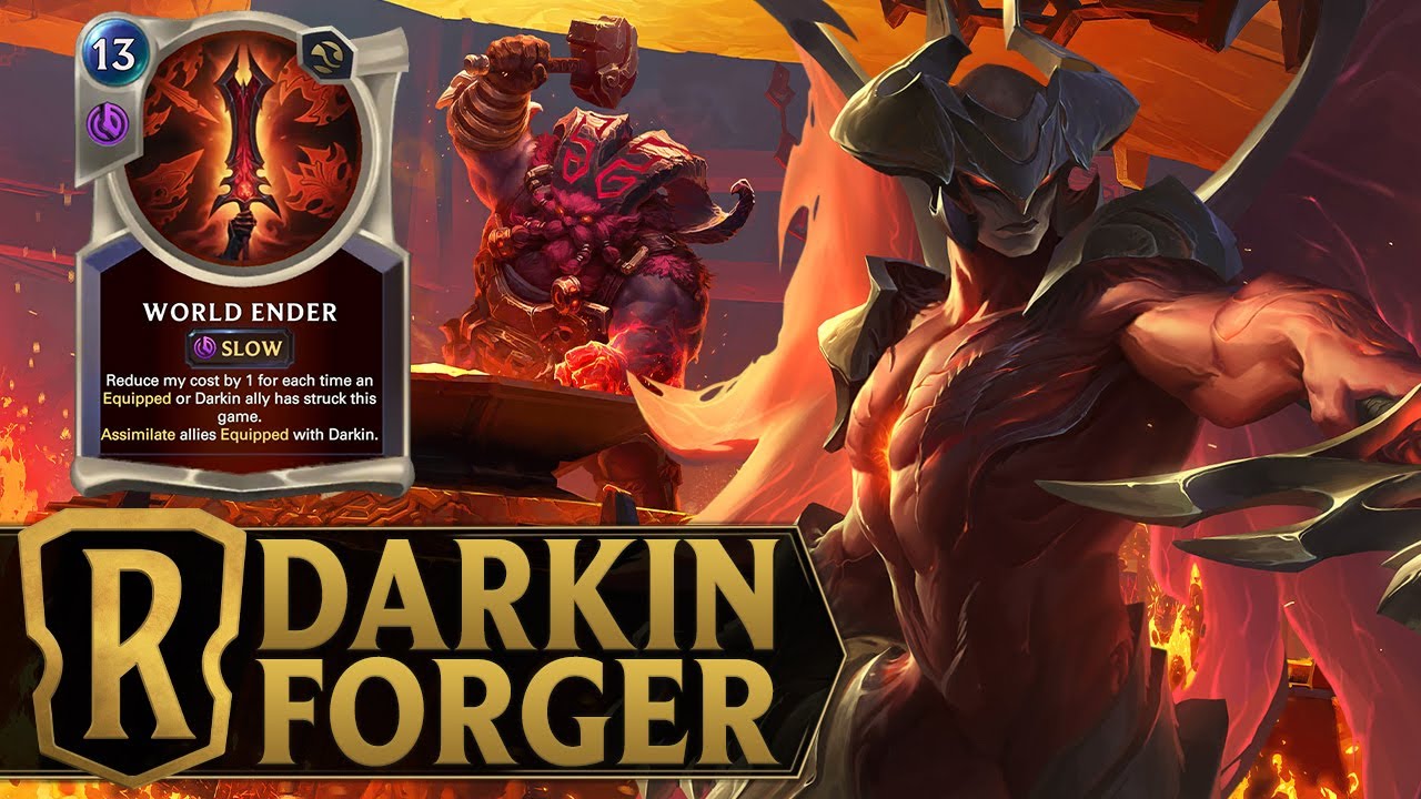 The Darkin Forger - Aatrox , Ornn & Braum Deck - Legends of Runeterra World Ender Gameplay