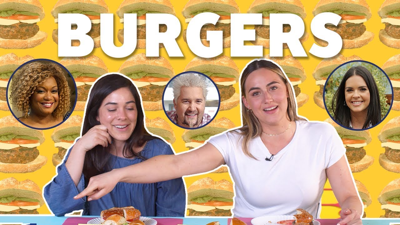 Tasting FN Stars' Burger Recipes 🍔TASTE TEST! | Taste Test | Food Network