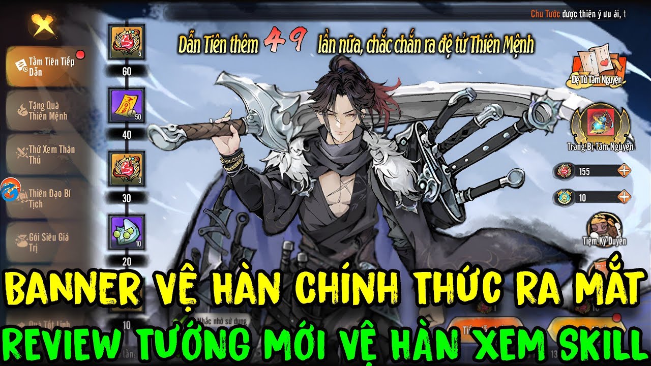 Ta Làm Tông Sư Trong Tiên Môn - Banner Vệ Hàn Ra Mắt VN & Review Bộ Skill Của Vệ Hàn Siêu Bá