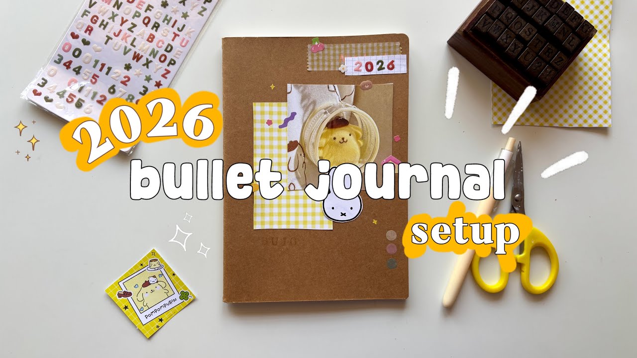 my 2026 JOURNAL setup⛅️✨ | DIY Planner | ninu shaaji