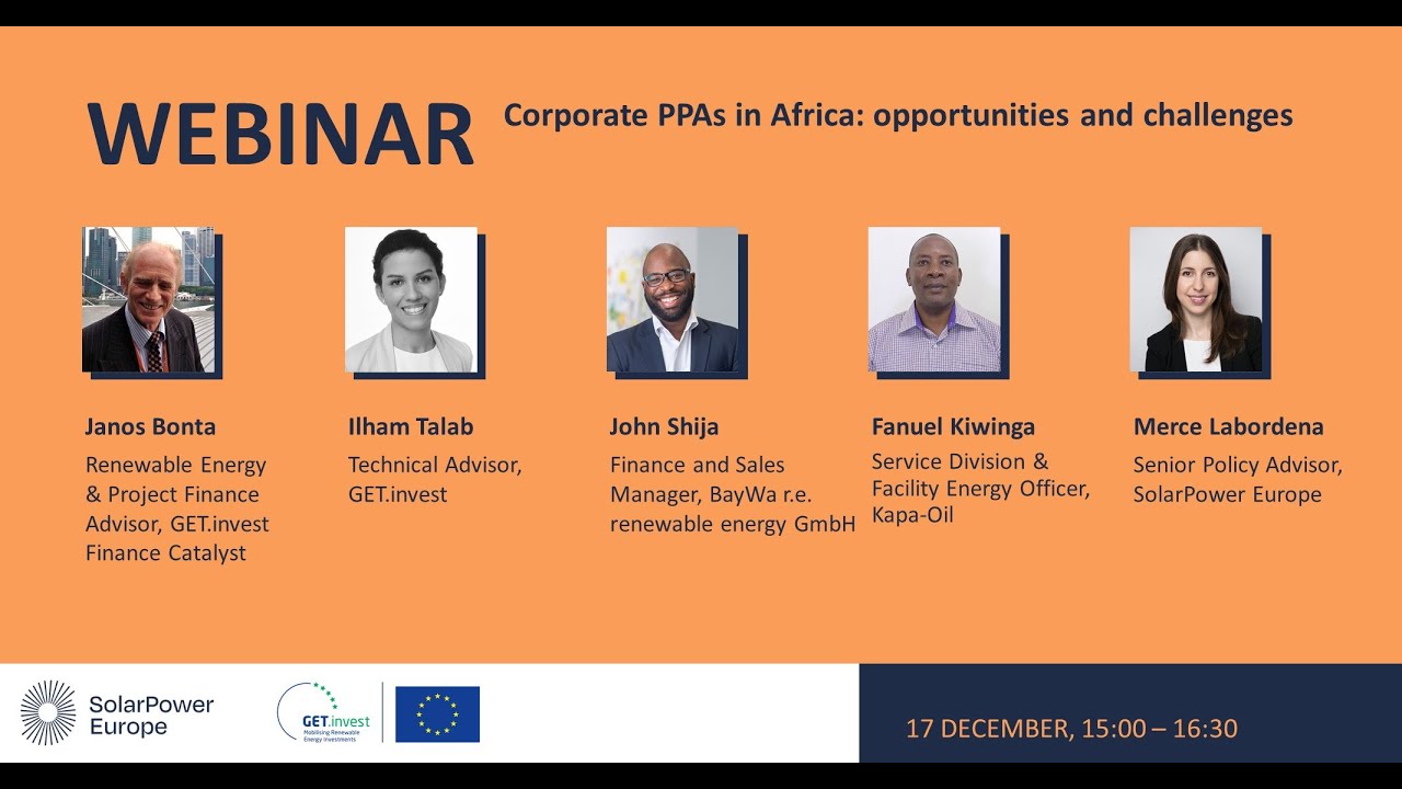 Corporate PPAs in Africa: opportunities and challenges