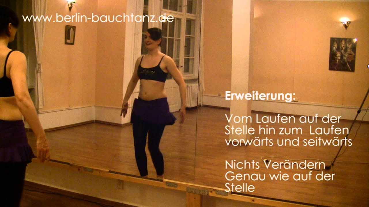 Bauchtanz lernen: Wippe Teil 2 - Becken kippen in Fortbewegung - Arabischer Grundschritt tutorial