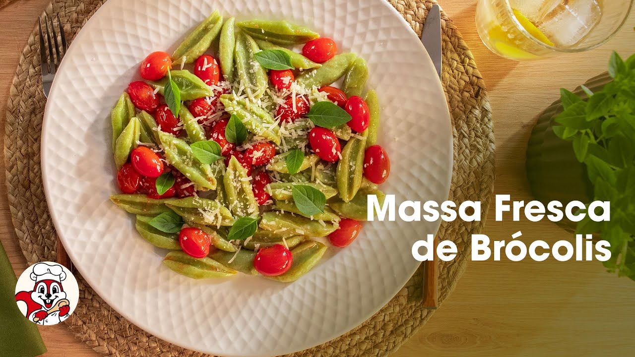 Massa fresca de brócolis, rápida e deliciosa