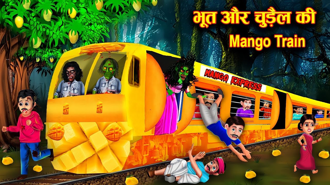 भूत और चुड़ैल की Mango Train l which cartoon story l Moral story l chacha Universe Horror TV