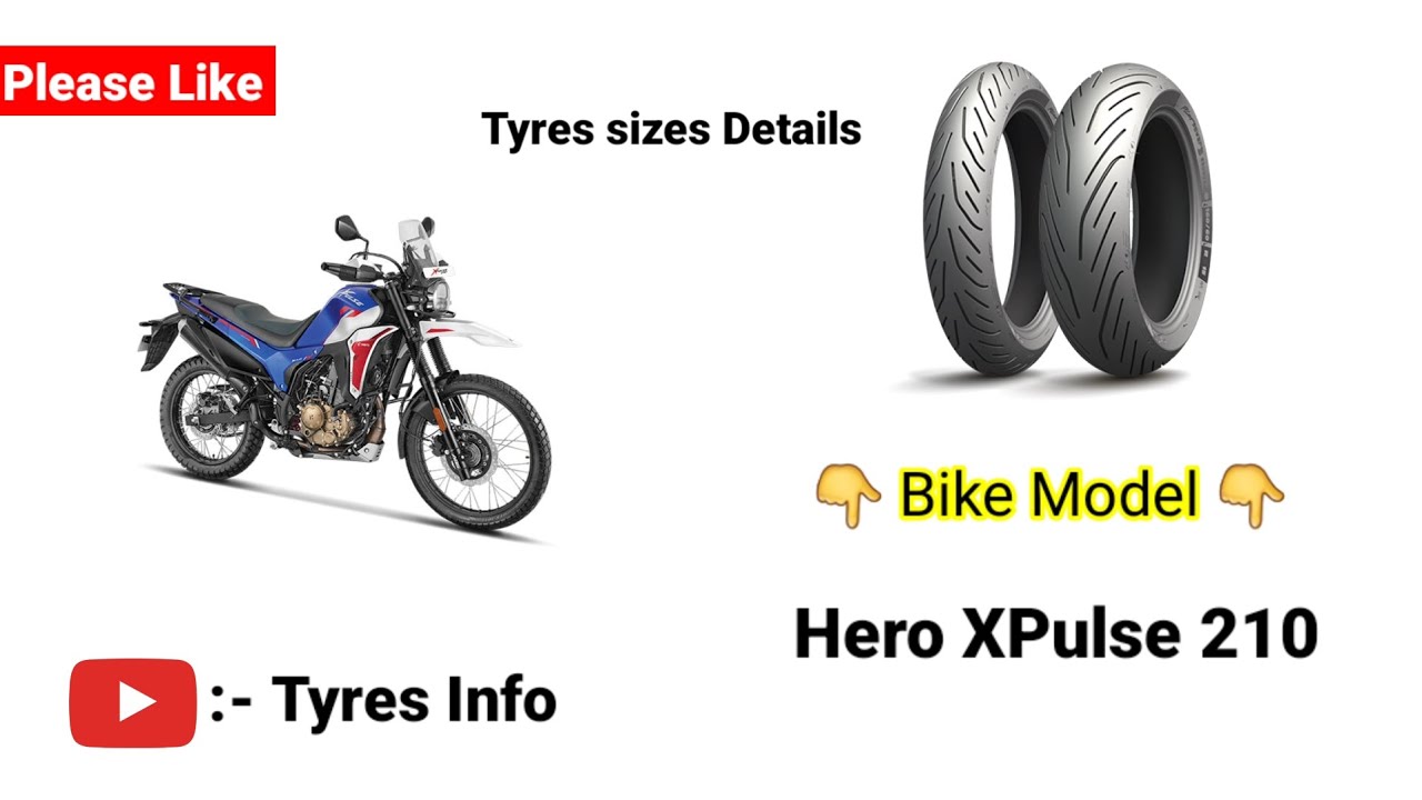 Hero XPulse 210 Tyre Size Guide | Front & Rear Specifications Explained @tyresinfo #tyresinfo