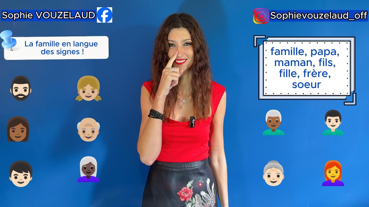 Apprendre la famille en langue des signes gratuitement ! LSF !