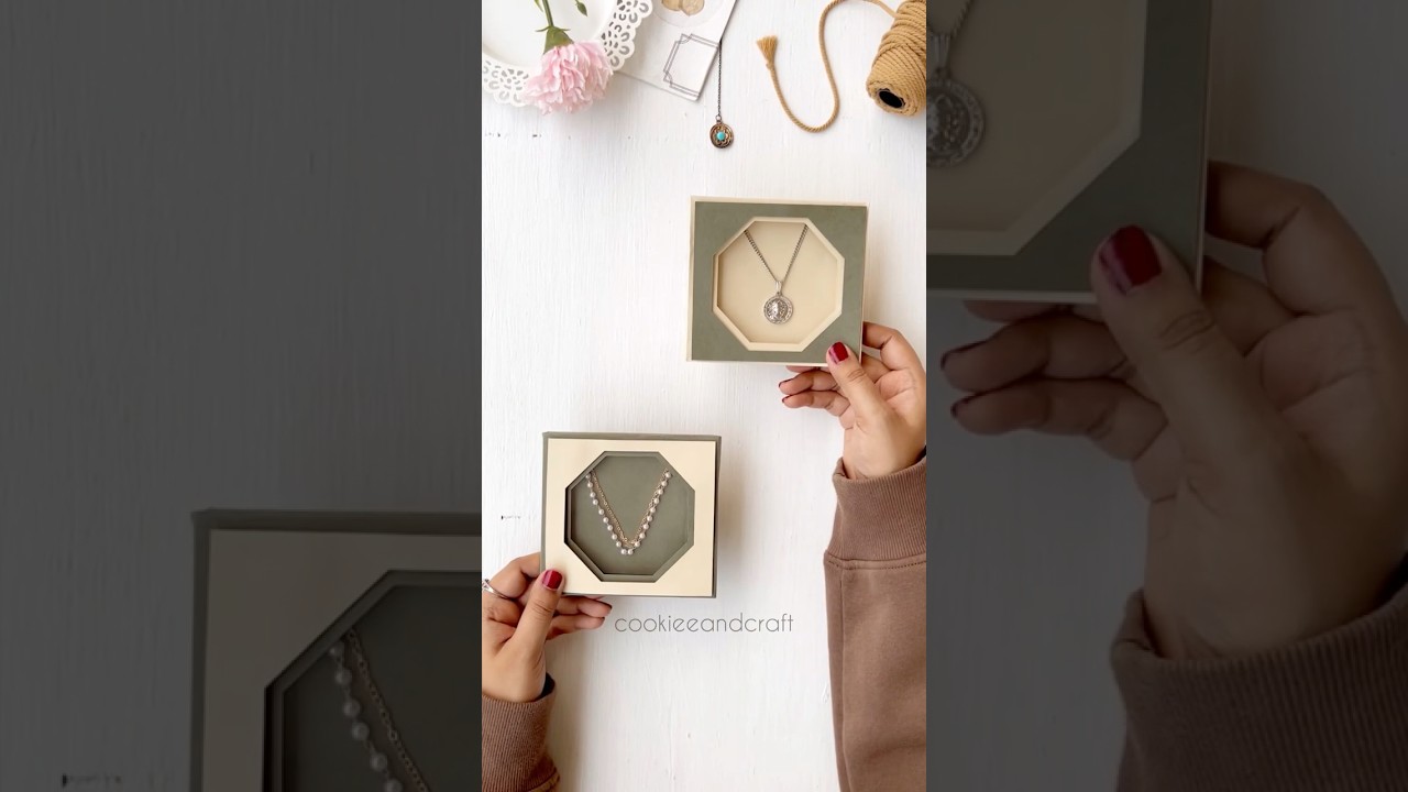 Jewellery Gift wrapping idea #origami #shorts