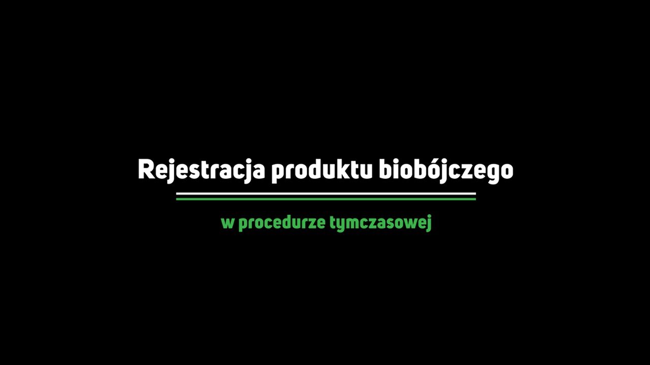 WEBINAR - SPOTKANIE ZE SPECJALISTĄ - REJESTRACJA PRODUKTU BIOB&Oacute;JCZEGO W PROCEDURZE TYMCZASOWEJ