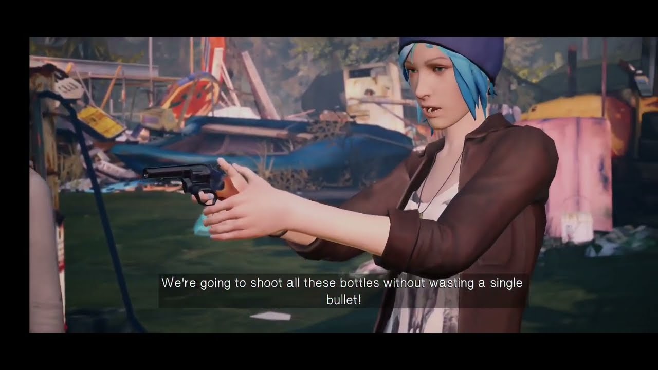 Chloe's Aim Practice with David Madson Revolver - Bottle Shooting Challenge Ft. @PheonixGamerYT