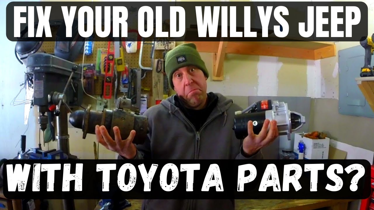 Willys Jeep CJ5: Replace the Original Starter with Toyota Parts!! Really? Willys Jeep CJ5