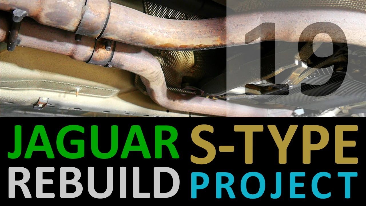 Реставрация Jaguar S-Type [19] Снятие ВЫХЛОПНОЙ системы (1) Правый коллектор
