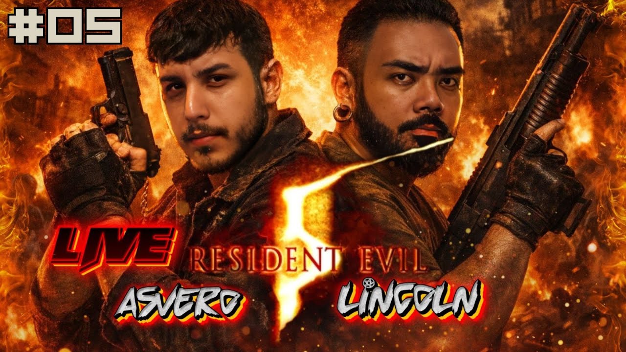 AO VIVO - RESIDENT EVIL 5: #05 ''ONDE ESTÁ JILL VALENTINE?'' (PS5 PRO) COM @asvero69