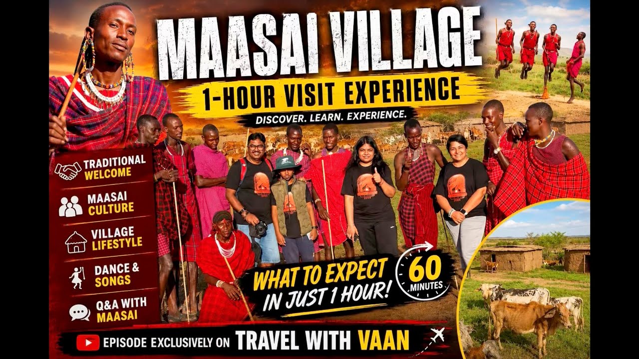 MasaiMara Village Visit Explained| Inside a Maasai Village in 1 Hour | Culture, Dance & Daily Life