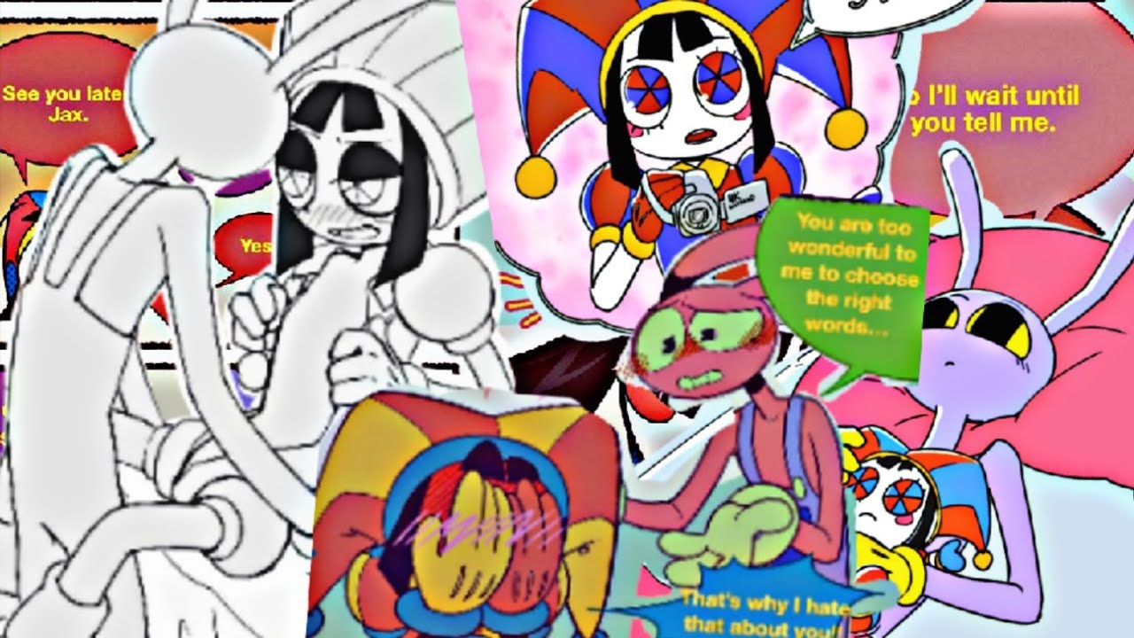 JAX x POMNI se aman tanto que no pueden evitarlo (the amazing digital circus) comic fandub