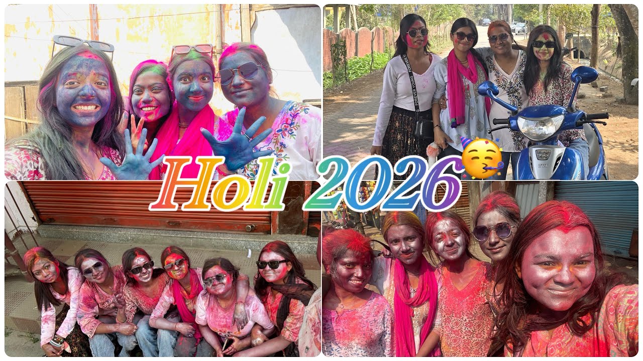 Happyyyyy holi guyssss🥳😂|Holi 2026