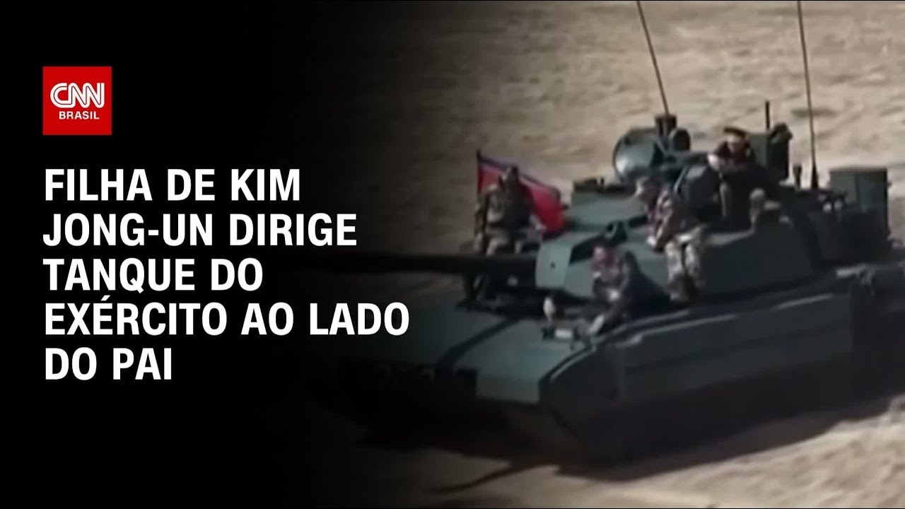 Coreia do Norte: Filha de Kim Jong-un dirige tanque ao lado do pai | LIVE CNN