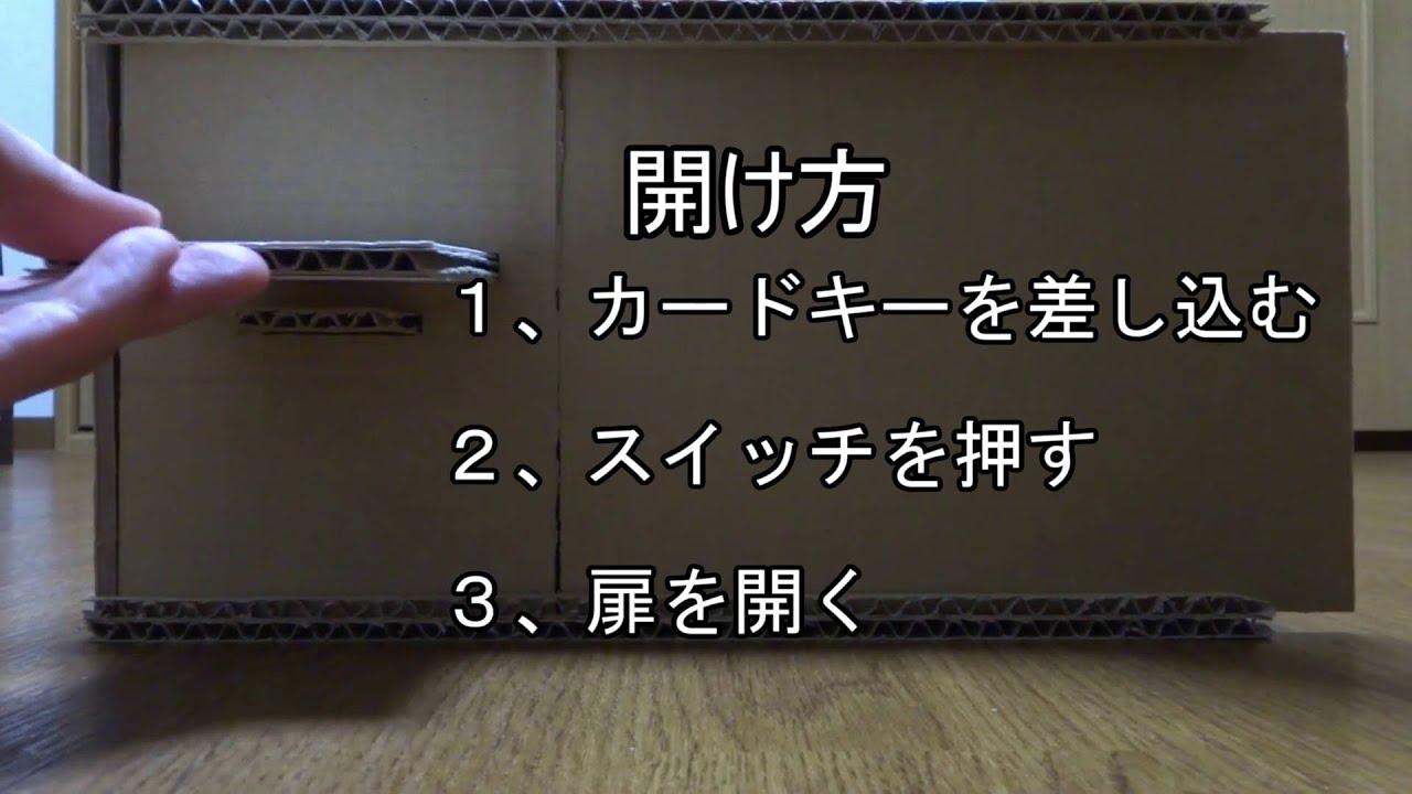 決まったカードキーじゃないと開かない金庫