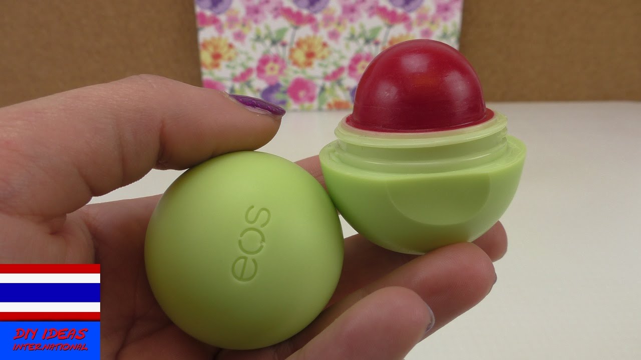 วิธีการทำลิปบาล์ม EOS สีแดง ใช้เอง แบบง่ายสุดๆ