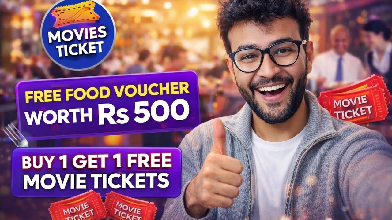 Free movie tickets & food | District Pass offer | Buy 1 get 1 free movie tickets without credit card