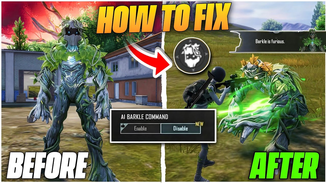 😡 BARKLE NOT WORKING IN BGMI / BARKLE COMMAND BUTTON NOT SHOWING / HOW TO USE BARKLE