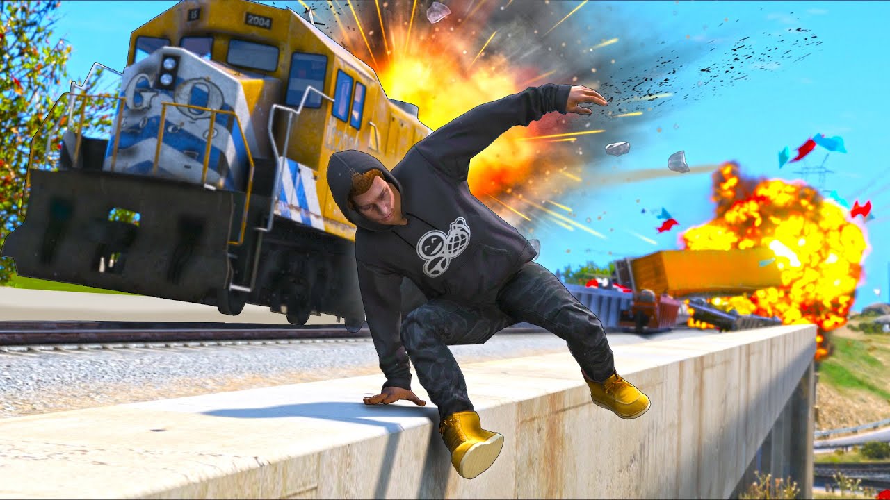 Я ОСТАНОВИЛ ПОЕЗД... Вот как я это сделал!! (Модификации GTA 5)